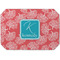 Coral & Teal Octagon Placemat - Single front