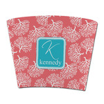 Coral & Teal Party Cup Sleeve - without bottom (Personalized)