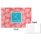 Coral & Teal Disposable Paper Placemat - Front & Back