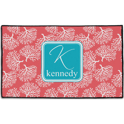 Coral & Teal Door Mat - 60"x36" (Personalized)