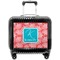 Coral & Teal Pilot Bag Luggage with Wheels