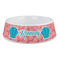 Coral & Teal Plastic Pet Bowls - Large - MAIN