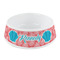 Coral & Teal Plastic Pet Bowls - Small - MAIN