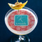 Coral & Teal Printed Drink Topper - Large - In Context