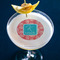 Coral & Teal Printed Drink Topper - Medium - In Context