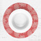 Coral & Teal Round Linen Placemats - LIFESTYLE (single)