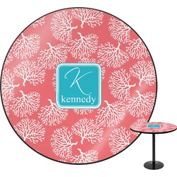 Coral & Teal Round Table (Personalized)