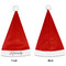 Coral & Teal Santa Hats - Front and Back (Single Print) APPROVAL