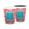 Coral & Teal Shot Glass - PARENT/MAIN (white)