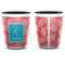 Coral & Teal Shot Glass - Two Tone - APPROVAL