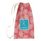 Coral & Teal Small Laundry Bag - Front View