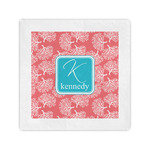 Coral & Teal Standard Cocktail Napkins (Personalized)