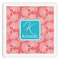 Coral & Teal Paper Dinner Napkins (Personalized)