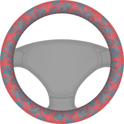 Coral & Teal Steering Wheel Cover