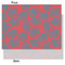 Coral & Teal Tissue Paper - Lightweight - Medium - Front & Back