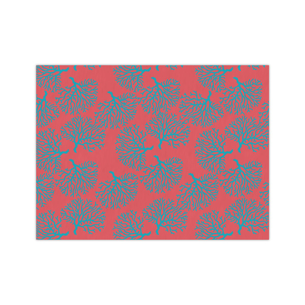 Custom Coral & Teal Medium Tissue Papers Sheets - Lightweight