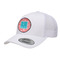 Coral & Teal Trucker Hat - White (Personalized)