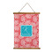 Coral & Teal Wall Hanging Tapestry - Portrait - MAIN