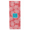 Coral & Teal Wine Gift Bag - Matte - Front