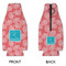 Coral & Teal Zipper Bottle Cooler - APPROVAL