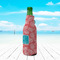 Coral & Teal Zipper Bottle Cooler - LIFESTYLE