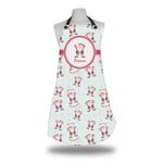 Santa Clause Making Snow Angels Apron w/ Name or Text