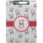 Santa Clause Making Snow Angels Clipboard (Personalized)
