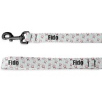 Santa Clause Making Snow Angels Deluxe Dog Leash (Personalized)