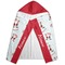 Santa Claus Hooded Towel - Folded