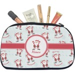 Santa Clause Making Snow Angels Makeup / Cosmetic Bag - Medium w/ Name or Text