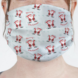 Santa Clause Making Snow Angels Face Mask Cover