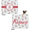 Santa Claus Microfleece Dog Blanket - Large- Front & Back