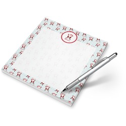 Santa Clause Making Snow Angels Notepad (Personalized)