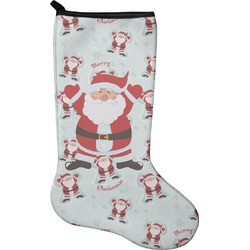 Santa Clause Making Snow Angels Holiday Stocking - Single-Sided - Neoprene