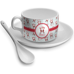 Santa Clause Making Snow Angels Tea Cup - Single (Personalized)