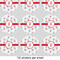 Santa Clause Making Snow Angels 2" Multipurpose Round Labels - Sheet