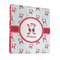 Santa Clause Making Snow Angels 3 Ring Binders - Full Wrap - 1" - FRONT