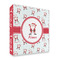 Santa Clause Making Snow Angels 3 Ring Binders - Full Wrap - 2" - FRONT