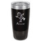 Santa Clause Making Snow Angels Black Polar Camel Tumbler - 20oz - Front