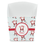 Santa Clause Making Snow Angels French Fry Favor Boxes (Personalized)