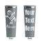 Santa Clause Making Snow Angels Grey RTIC Everyday Tumbler - 28 oz. - Front and Back