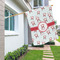 Santa Clause Making Snow Angels House Flags - Single Sided - LIFESTYLE