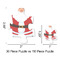 Santa Clause Making Snow Angels Jigsaw Puzzle - Piece Comparison