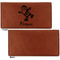 Santa Clause Making Snow Angels Leather Checkbook Holder Front and Back Single Sided - Apvl