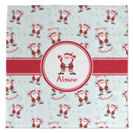 Santa Clause Making Snow Angels Microfiber Dish Towel (Personalized)