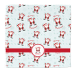 Santa Clause Making Snow Angels Microfiber Dish Rag (Personalized)