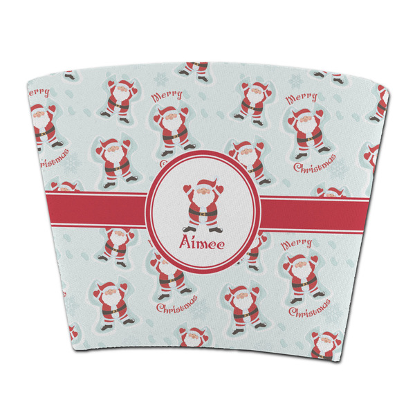 Custom Santa Clause Making Snow Angels Party Cup Sleeve - without bottom (Personalized)