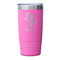 Santa Clause Making Snow Angels Pink Polar Camel Tumbler - 20oz - Single Sided - Approval