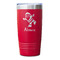 Santa Clause Making Snow Angels Red Polar Camel Tumbler - 20oz - Single Sided - Approval