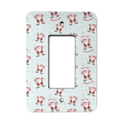 Santa Clause Making Snow Angels Rocker Style Light Switch Cover